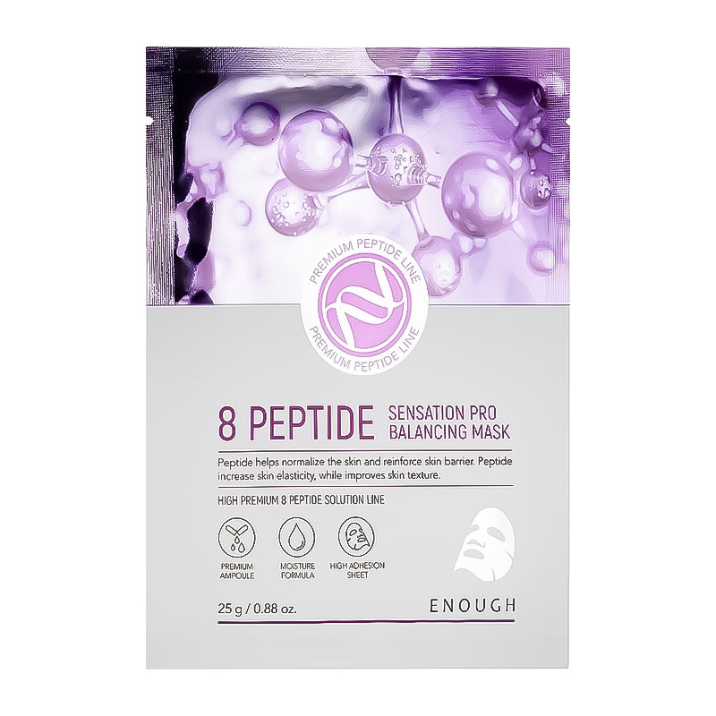 ENOUGH 8 „Peptide Sensation Pro“ balansuojanti kaukė, 1 vnt.