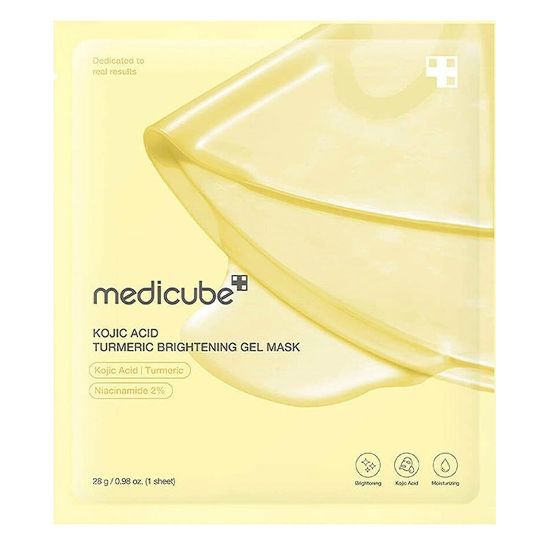 MEDICUBE kojiko rūgšties ir ciberžolės skaistinamoji gelinė kaukė, 1 vnt.